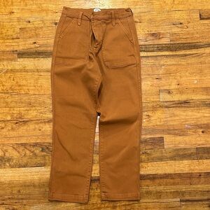 J. Crew Twill Khaki Straight Leg Pants - 27 4 Tall